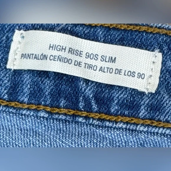 Denim Blue Straight Leg Women's Jeans - 14R - Picture 3 of 4